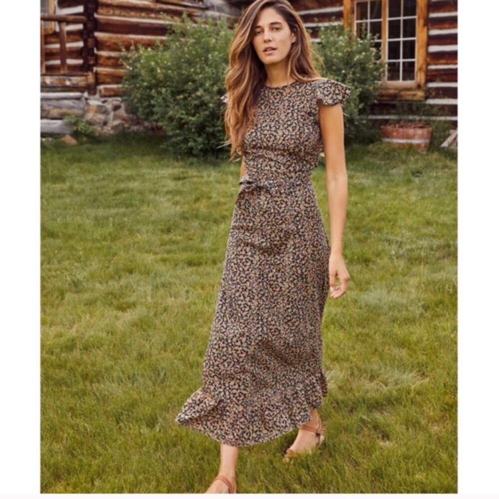 NWOT Christy Dawn Quinn dress in night calico - M